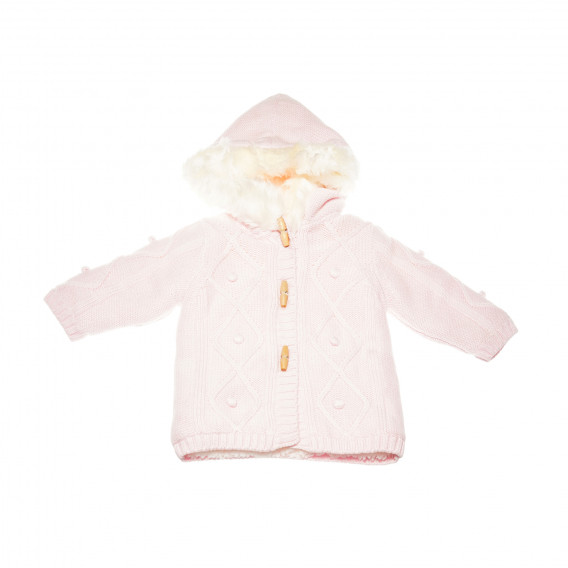 Cardigan tricotat pentru fetițe, roz Chicco 195162 