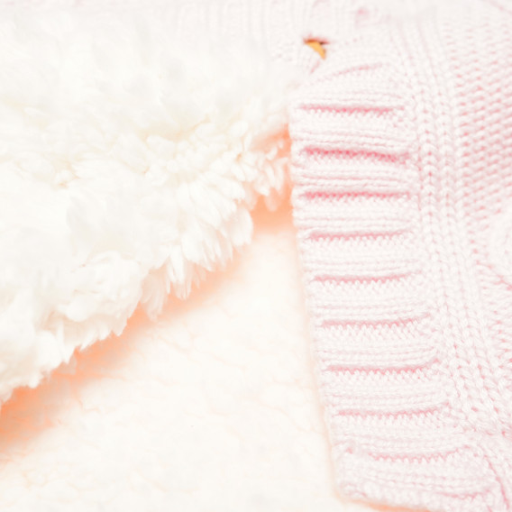Cardigan tricotat pentru fetițe, roz Chicco 195165 4
