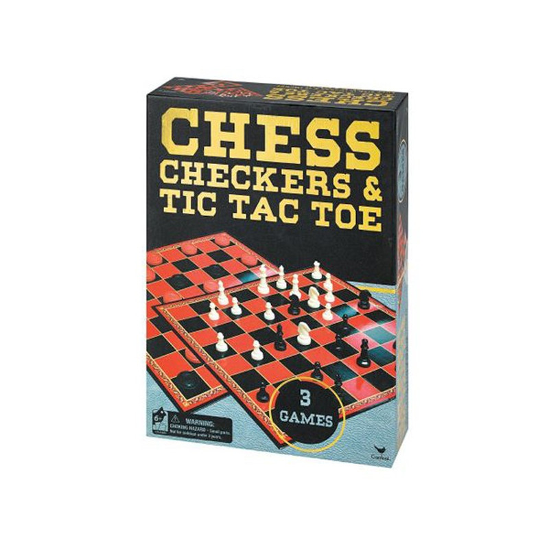 Set de jocuri 3 în 1 - șah, dame, joc cu zaruri  196192