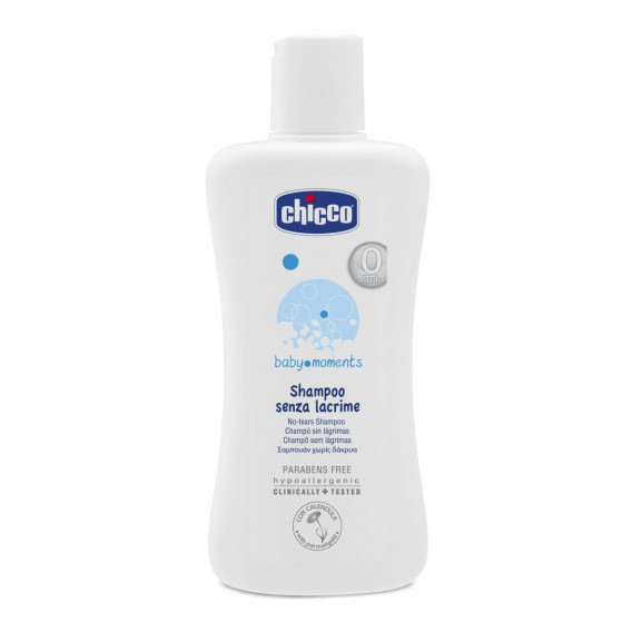 Șampon care nu provoacă lacrimi pentru bebeluși, flacon de plastic, 200 ml. Chicco 19690 