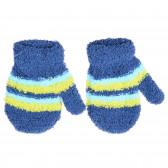 Mănuși tricotate albastru închis, pentru băieți Antonio 199419 