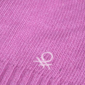 Fes de iarna tricotat pentru fete, roz Benetton 199476 5