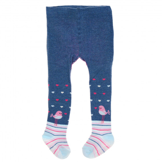 Ciorapi culoarea albastră pentru fetiță YO! 200053 
