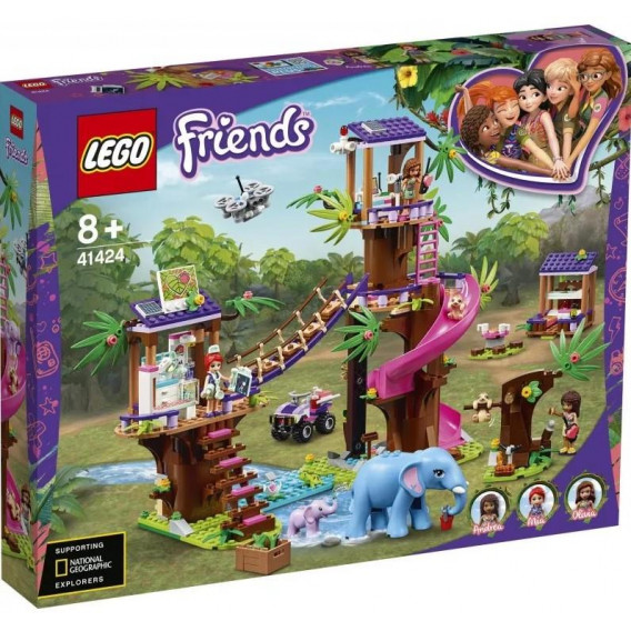 Joc de construit - Bază de salvare în junglă, 648 piese Lego 200756 