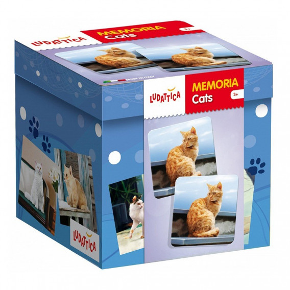 Carduri de memorie - pisici, marca LUDATTICA MEMO Lisciani 200792 