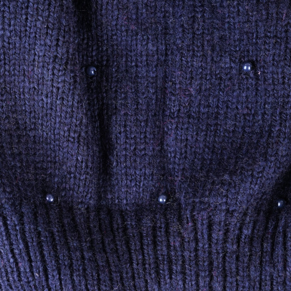 Fes tricotat albastru închis pentru fete Tape a l'oeil 201100 3