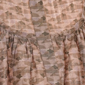 Bluză maro cu mâneci lungi din bumbac, pentru gravide Berenice 201200 2