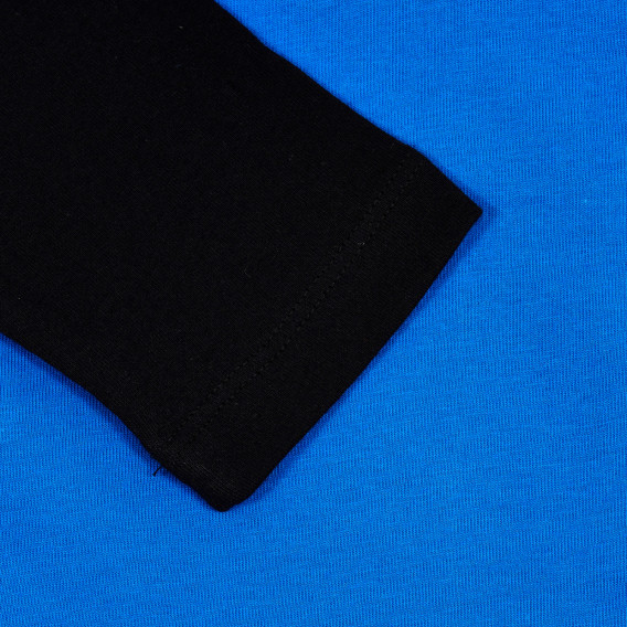 Bluză din bumbac cu mâneci lungi și imprimeu Batman pentru băieți, albastru Cool club 201527 3