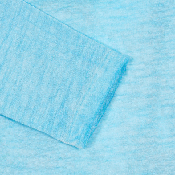 Bluză albastră din bumbac cu mâneci lungi, și imprimeu pentru băieți Boboli 201539 3
