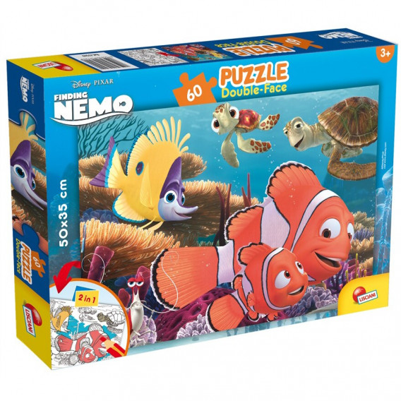 Puzzle pentru copii Căutarea lui Nemo 2 în 1, 60 piese Finding Nemo 201659 