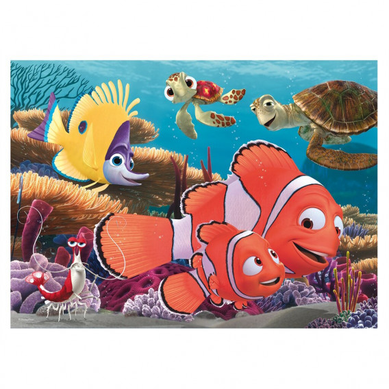 Puzzle pentru copii Căutarea lui Nemo 2 în 1, 60 piese Finding Nemo 201660 2