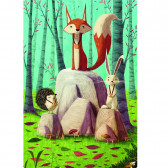 Puzzle pentru copii animale din pădure, 108 piese Ludattica 201681 2