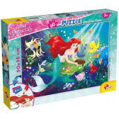 Puzzle pentru copii Micuța Sirenă și prietenii, 2 în 1, 60 piese Disney Princess 201745 