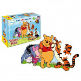 Puzzle pentru copii Winnie the Pooh și prietenii 2 în 1 cu markere colorate, 33 de piese Winnie the Pooh 201771 2