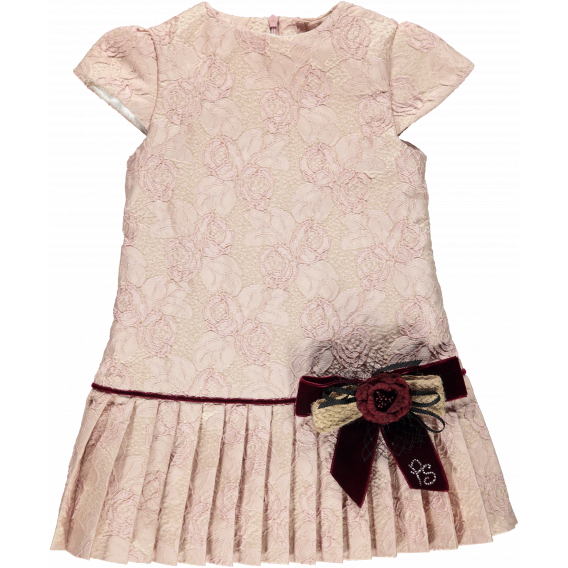 Rochie formală cu mâneci scurte și fustă plisată Picolla Speranza 20214 