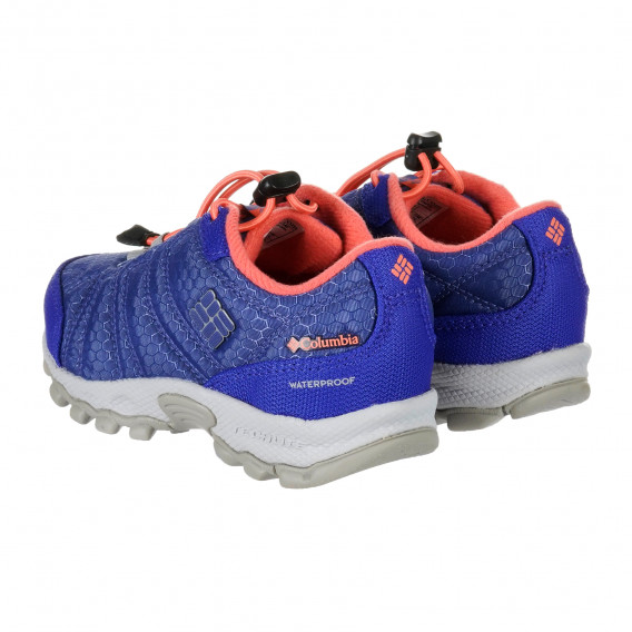 Pantofi impermeabili în albastru și portocaliu COLUMBIA 202192 2