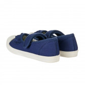 Pantofi din material textil, albastru cu volănașe Friboo 202294 2