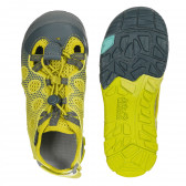 Sandale galbene cu velcro și șireturi Jack Wolfskin 202419 3