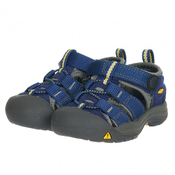 Sandale albastre cu velcro și șireturi elastice Keen 202483 