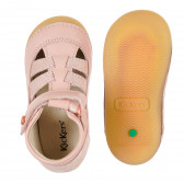Sandale roz pentru bebeluși  KICKERS 202521 3