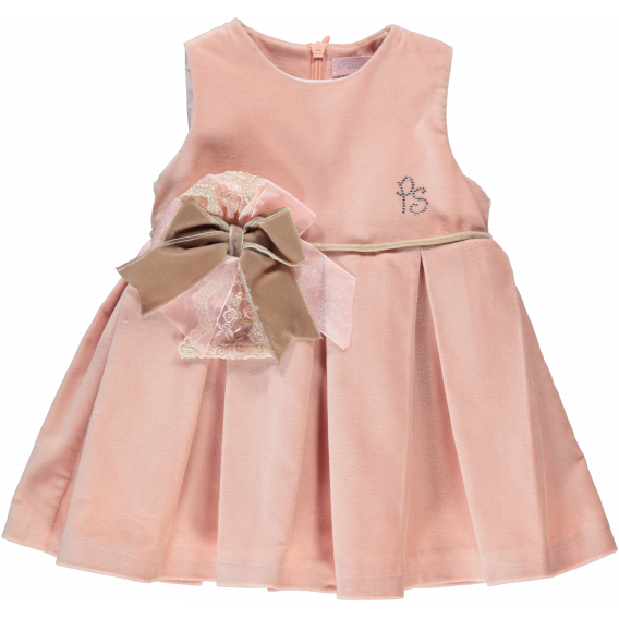 Rochie formală pentru copii, cu mâneci scurte și panglică Picolla Speranza 20266 