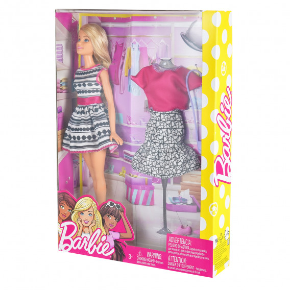 Păpușa Barbie - set de haine și accesorii Barbie 203182 