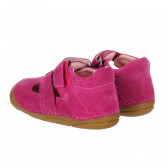 Sandale din piele de căprioară roz LURCHI 203386 2