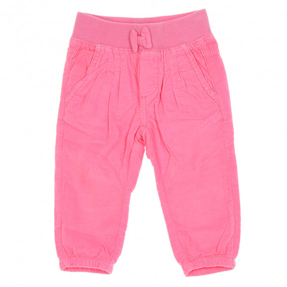 Pantaloni roz catifelați, pentru bebeluși Cool club 203637 