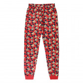 Pijamale din bumbac gri și roșu cu imprimeu Minnie Mouse Minnie Mouse 203892 4