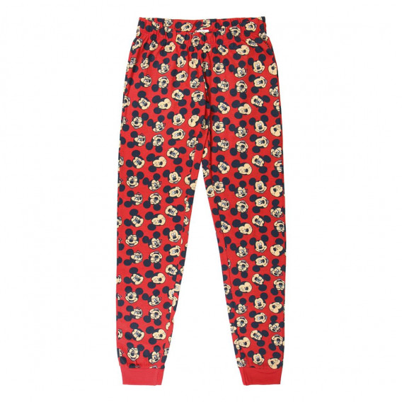 Pijamale din bumbac Mickey Mouse gri și roșu Mickey Mouse 203897 4