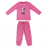 Pijamale din bumbac roz cu imprimeu Minnie Mouse Minnie Mouse 203899 