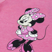 Pijamale din bumbac roz cu imprimeu Minnie Mouse Minnie Mouse 203904 6