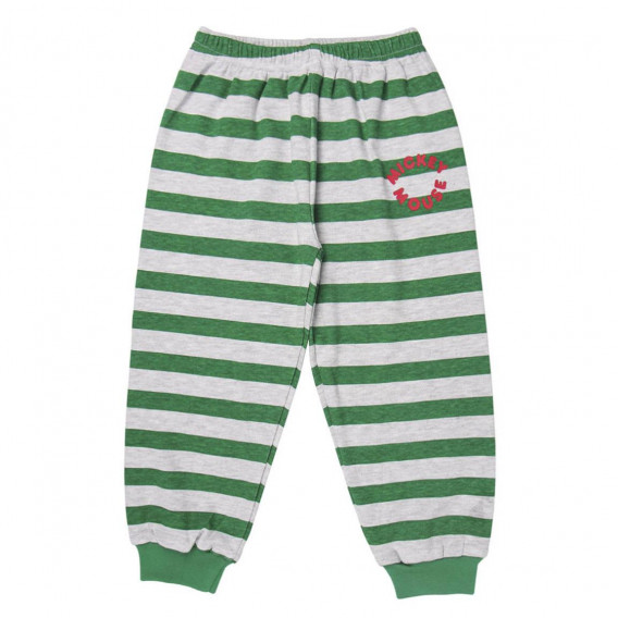 Pijamale de bumbac gri și verde cu imprimeu Mickey Mouse Mickey Mouse 203908 4