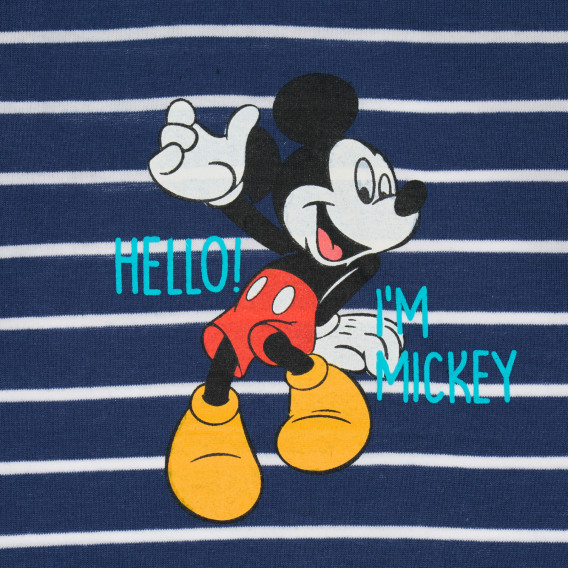 Body cu imprimeu Mickey Mouse pentru bebeluși, albastru Cool club 204152 2
