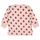 Set de bluză și pantaloni în roz și gri pentru bebeluși Cool club 204158 4