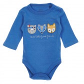 Bluză din bumbac cu mâneci lungi pentru bebeluși, culoare albastru Cool club 204272 