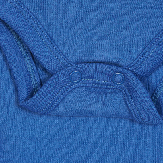 Bluză din bumbac cu mâneci lungi pentru bebeluși, culoare albastru Cool club 204274 3