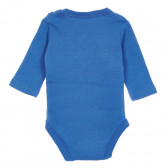 Bluză din bumbac cu mâneci lungi pentru bebeluși, culoare albastru Cool club 204275 4