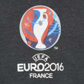 Hanorac gri cu imprimeu pentru băieți UEFA 205103 2