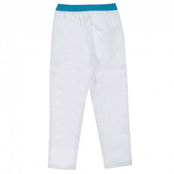 Pantaloni sport bumbac albi Tape a l'oeil 205229 4