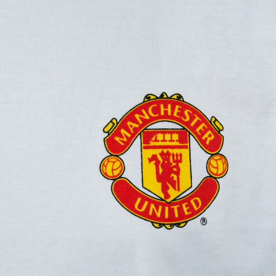 Tricou din bumbac,  alb pentru băieți Manchester United 205242 2