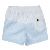 Pantaloni din bumbac, pentru bebeluși, alb și albastru Tape a l'oeil 205327 4