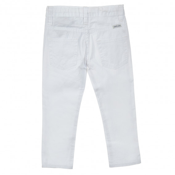 Pantaloni albi de bumbac pentru fete Complices 205343 4