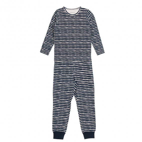 Pijamale din bumbac organic, pentru fete Name it 205387 