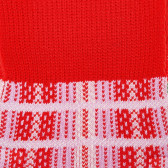 Fular tricotat, marca Benetton pentru fete, de culoare roșie Benetton 205684 3