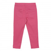 Pantaloni de culoare roz cu nasture și buzunare pentru fete Tape a l'oeil 205840 6