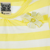 Rochie din bumbac, pentru fete - galbenă Tape a l'oeil 205891 2