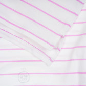 Bluză cu dungi și imprimeu color, alb Cool club 206323 3