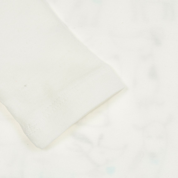Bluză cu imprimeu de cățeluși pentru bebeluș, albă Cool club 206353 3