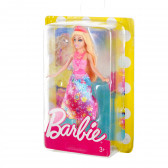 Păpușă mică Barbie - o prințesă cu o rochie colorată Barbie 206434 